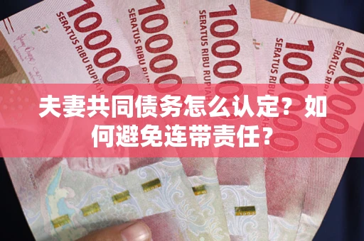 济南夫妻共同债务怎么认定？如何避免连带责任？