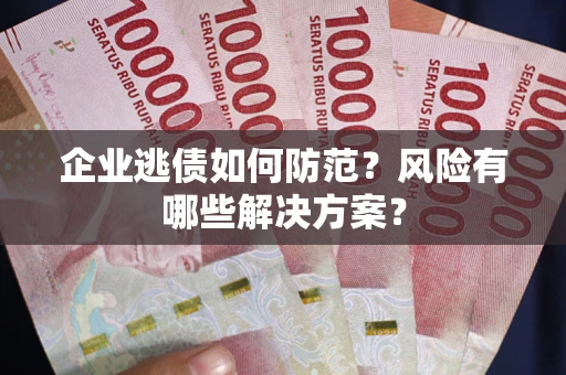 济南企业逃债如何防范？风险有哪些解决方案？